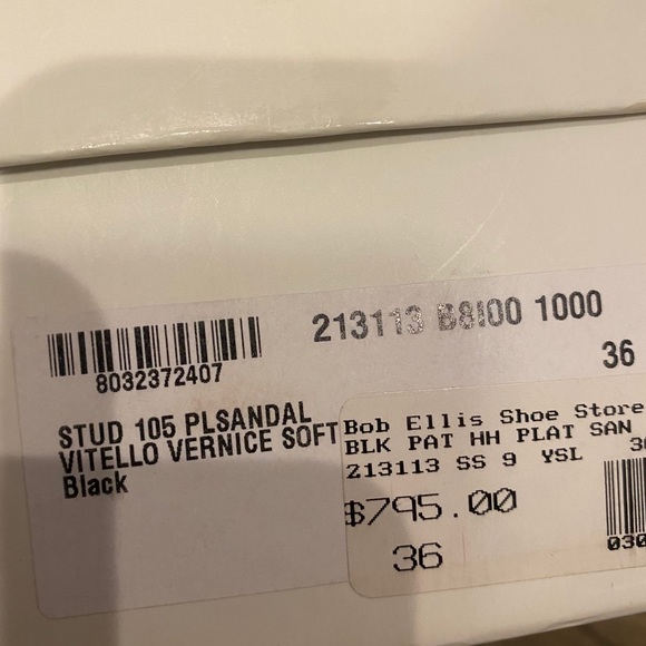 Size 36 (US 6) YSL black heels - Picture 3 of 8